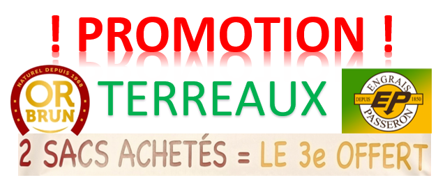 Affiche promotion sur les terreaux