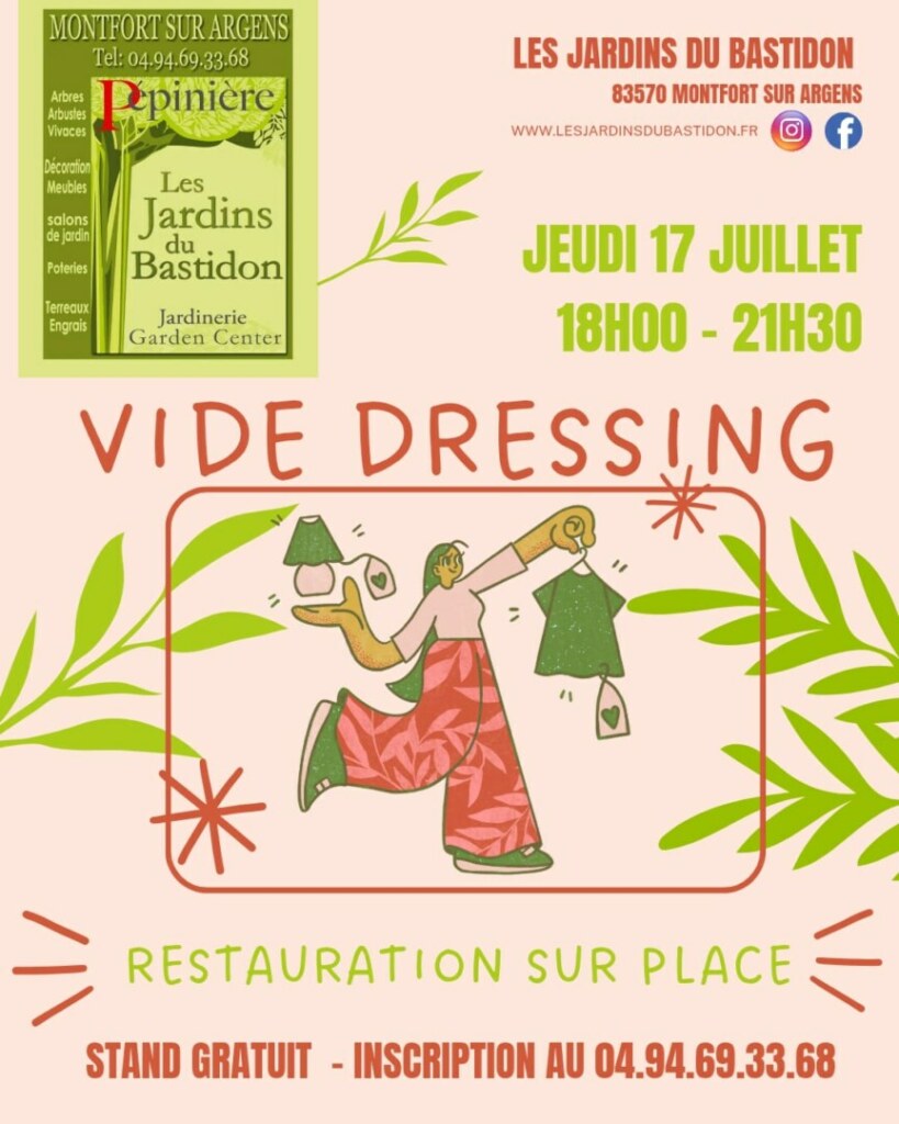 Affiche vide-dressing 17 juillet 2025